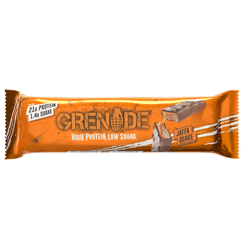 Baton proteic Jaffa Quake, 60g, Grenade — preț și oferte