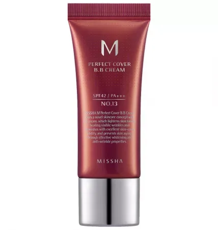 BB Cream M Perfect Cover SPF42 PA+++ No.13 Bej Luminos, 20ml, Missha — preț și oferte