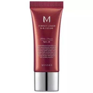 BB Cream M Perfect Cover SPF42/PA+++, nuanta 21 Bej Deschis, 20ml, Missha