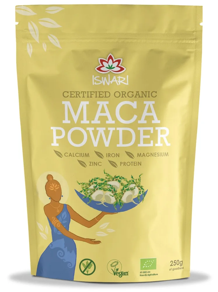 Maca bio sub forma de pulbere, 250g, Iswari — preț și oferte