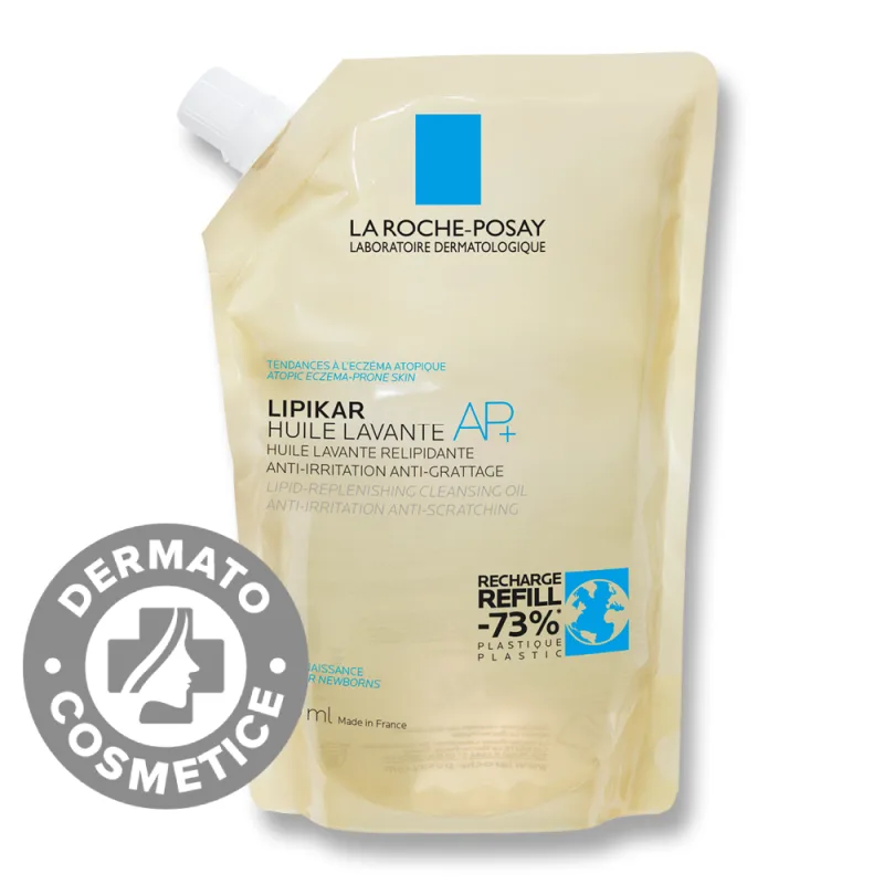 Rezerva ulei de spalare hidratant Lipikar AP+, 400ml, La Roche-Posay — preț și oferte