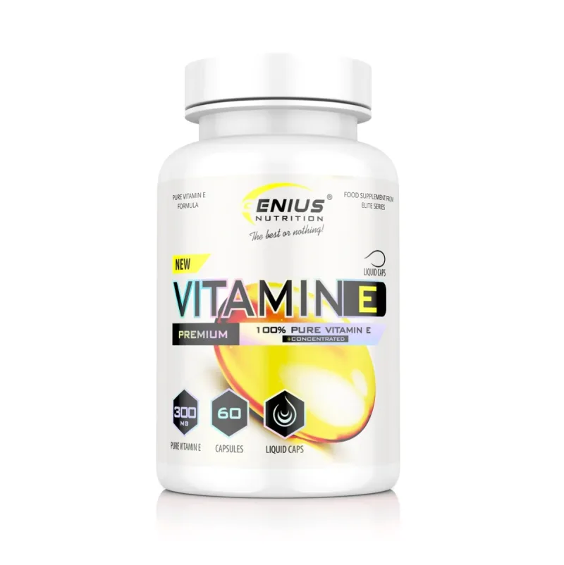 Vitamina E, 60 capsule, Genius Nutrition — preț și oferte