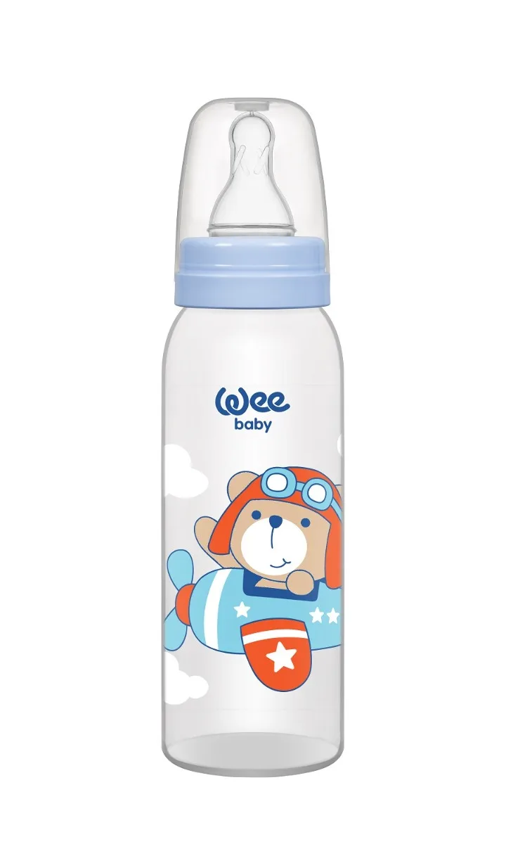Biberon cu tetina rotunda, 250ml, Wee Baby — preț și oferte