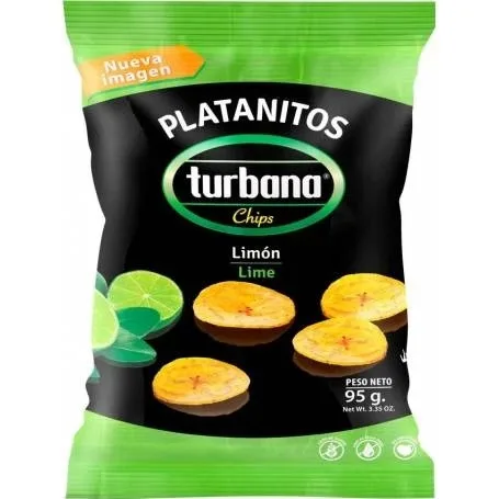 Chips de plantan cu lamaie, 95g, Turbana — preț și oferte