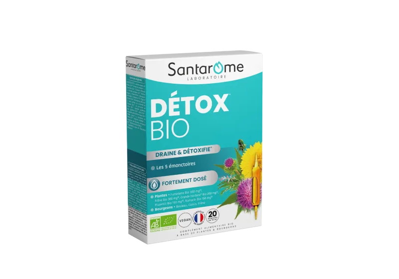 Detox Bio, 20 fiole, Santarome — preț și oferte