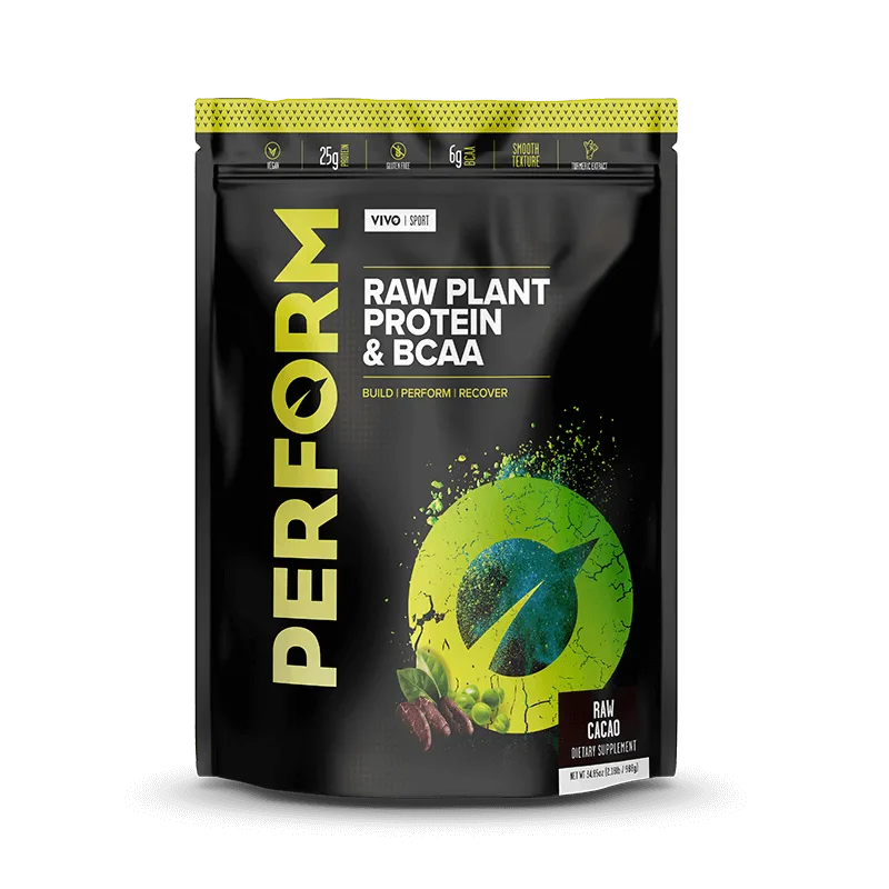 Proteine vegetale si BCAA cu aroma de Cacao Perform, 988g, Vivo — preț și oferte