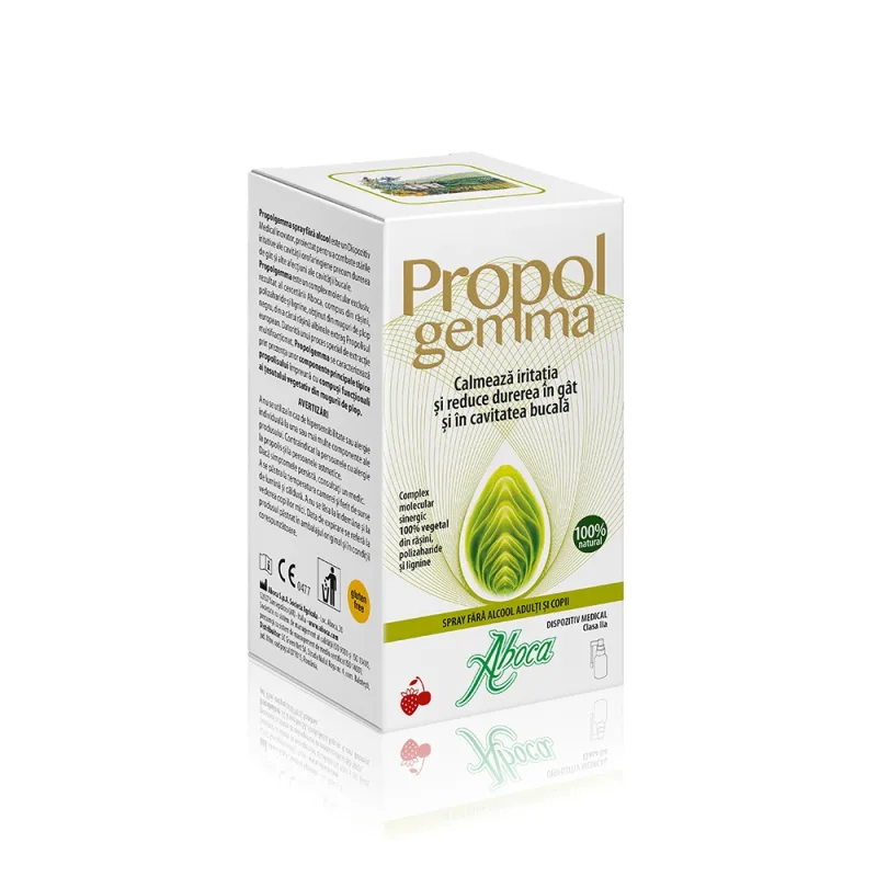 Spray de gat fara alcool pentru adulti si copii, 30ml, Aboca — preț și oferte
