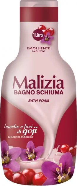 Spuma de baie cu fructe de padure si flori de goji, 1000ml, Malizia — preț și oferte