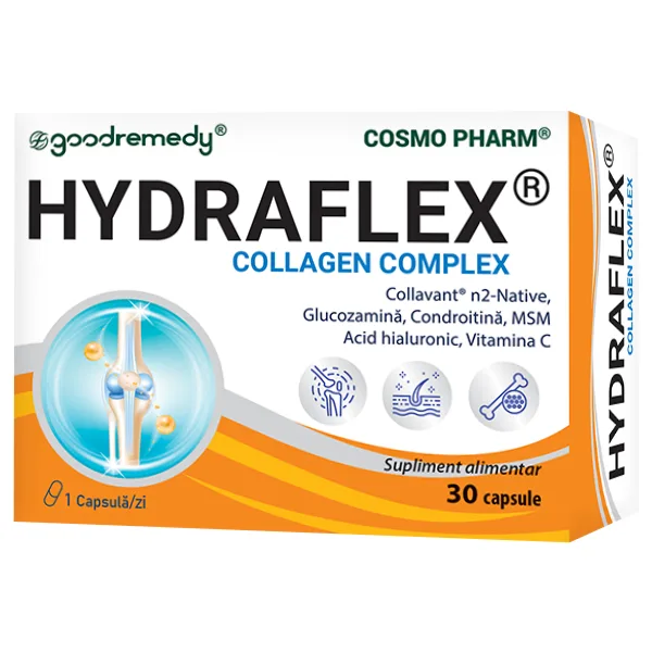 Hydraflex Colagen Complex, 30 capsule, Cosmopharm — preț și oferte