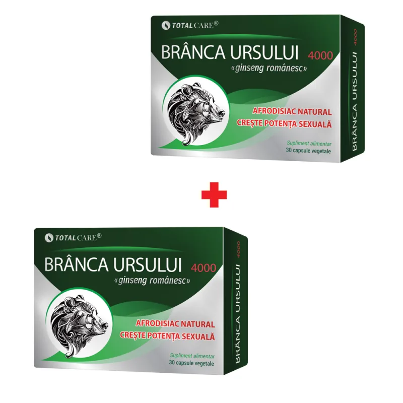 Pachet Branca Ursului 4000, 30 + 30 capsule, Cosmopharm — preț și oferte