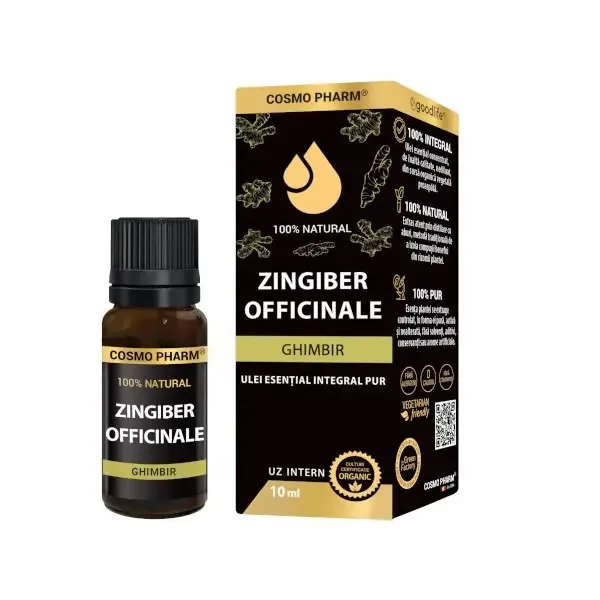 Ulei esential integral de Ghimbir, 10ml, Cosmopharm — preț și oferte