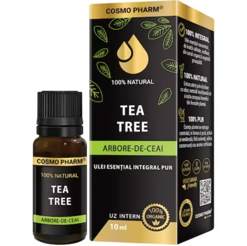 Ulei esential integral pur de arbore de ceai, 10ml, Cosmopharm — preț și oferte