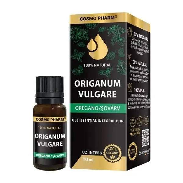 Ulei esential integral pur de oregano, 10ml, Cosmopharm — preț și oferte