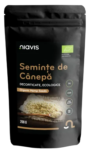 Seminte de canepa decorticate, 200g, Niavis