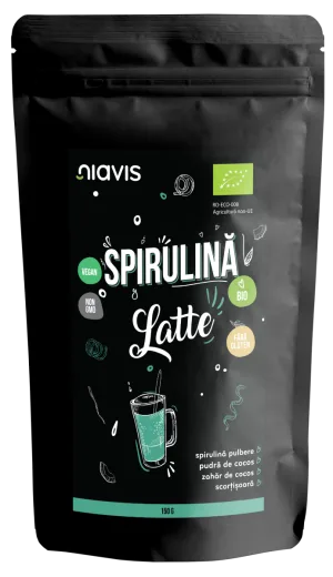 Pulbere ecologica Spirulina Latte, 150g, Niavis