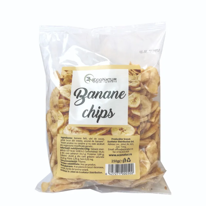 Chips de banane, 250g, EcoNatur — preț și oferte