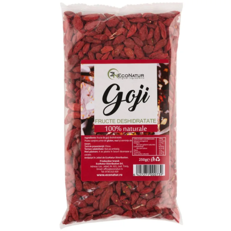 Fructe uscate goji, 250g, EcoNatur — preț și oferte