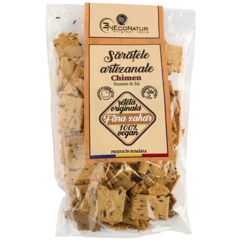 Saratele artizanale cu chimen, 150g, EcoNatur — preț și oferte