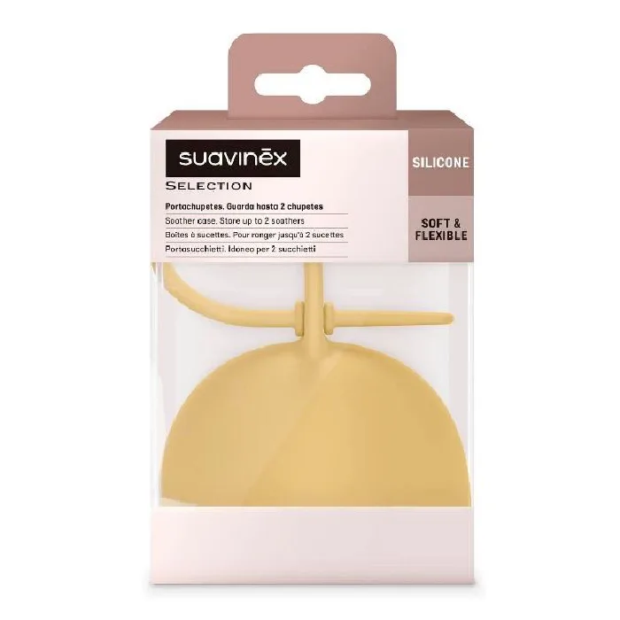 Cutie din silicon pentru suzeta Colour Essence, mustar, Suavinex — preț și oferte