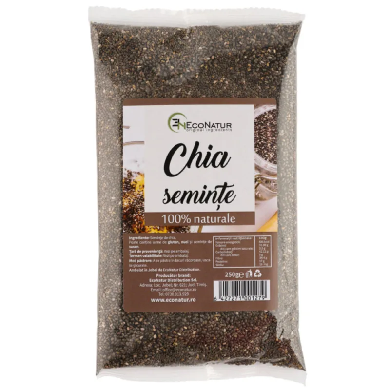 Seminte de chia, 250g, EcoNatur — preț și oferte