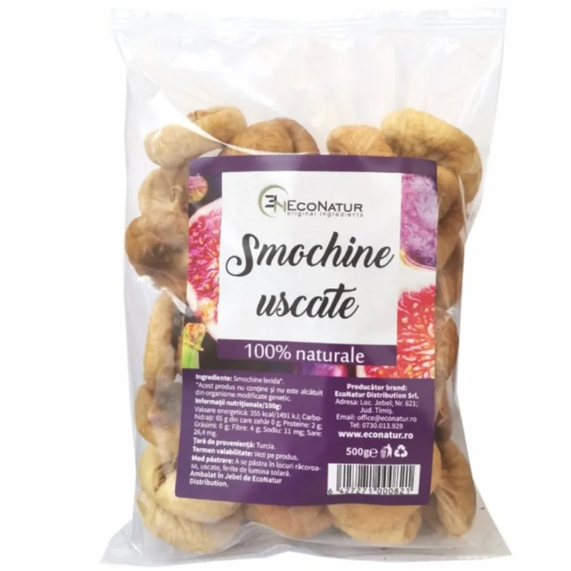 Smochine uscate, 500g, EcoNatur — preț și oferte