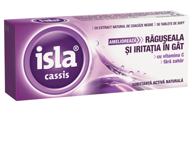 Isla Cassis, 30 tablete de supt, Engelhard Arzneimittel — preț și oferte