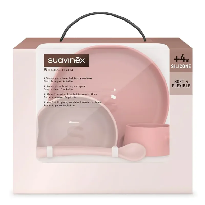 Set pentru diversificare Colour Essence, +4 luni, roz, Suavinex — preț și oferte