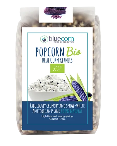 Porumb albastru pentru popcorn bio, 350g, Popcrop — preț și oferte