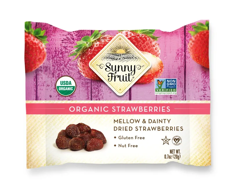 Fructe uscate capsuni bio, 20g, Sunny Fruit — preț și oferte