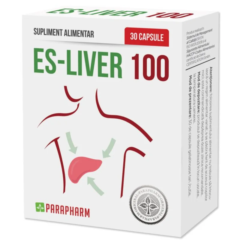 Es-Liver 100, 30 capsule, Parapharm — preț și oferte
