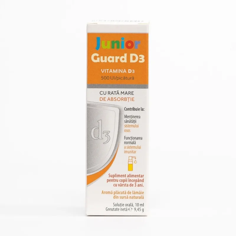 Junior Guard D3 500UI, 10ml, Evital — preț și oferte