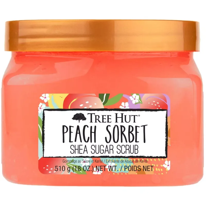 Scrub de corp Peach Sorbet Shea Sugar, 510g, Tree Hut — preț și oferte