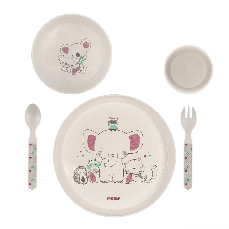 Set 5 piese vesela pentru mancarea copiilor, 1 bucata, Reer — preț și oferte