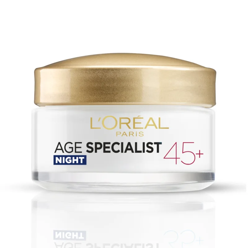 Crema antirid pentru fata de noapte Age Specialist 45+, 50ml, L'Oreal Paris — preț și oferte