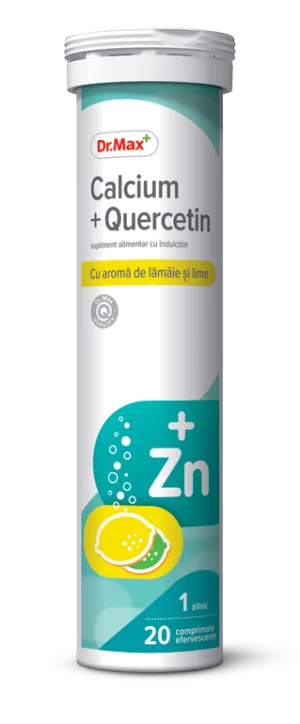 Dr. Max Calcium + Quercetin, 20 comprimate efervescente