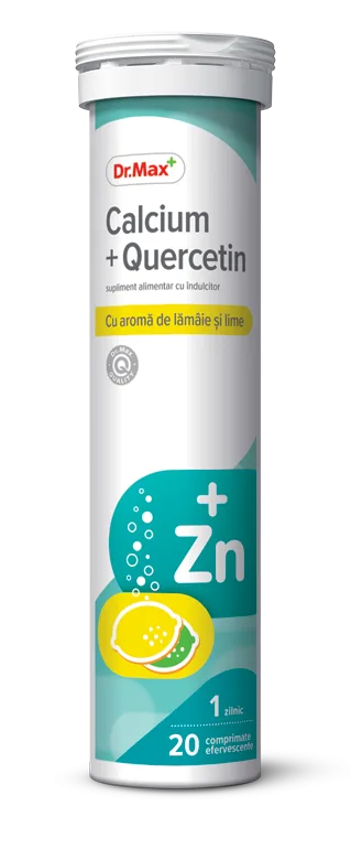 Dr. Max Calcium + Quercetin, 20 comprimate efervescente — preț și oferte