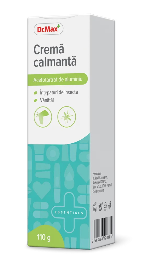Dr. Max Crema calmanta cu acetotartrat de aluminiu, 110g — preț și oferte