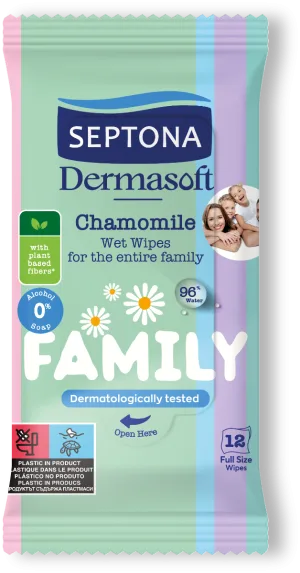 Servetele mini Family Dermasoft, 12 bucati, Septona