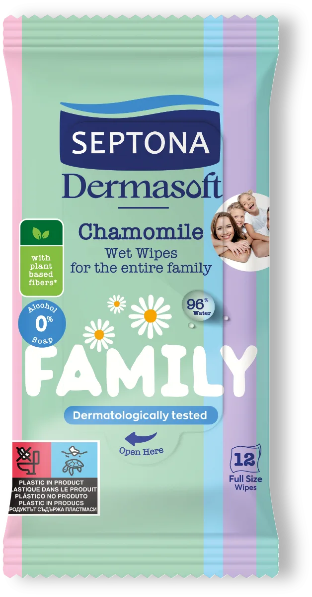 Servetele mini Family Dermasoft, 12 bucati, Septona — preț și oferte