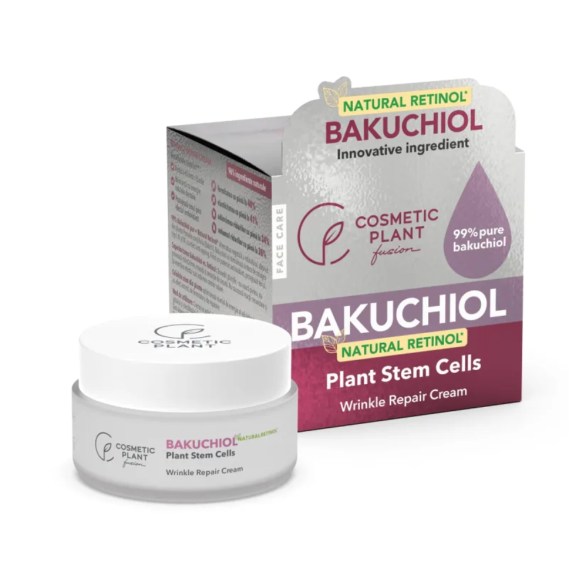 Crema antirid cu Bakuchiol si Celule Stem din plante Wrinkle Repair, 50ml, Cosmetic Plant — preț și oferte