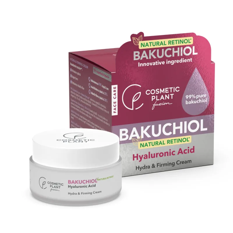 Crema hidratanta cu Bakuchiol si Acid Hialuronic Hydra & Firming, 50ml, Cosmetic Plant — preț și oferte