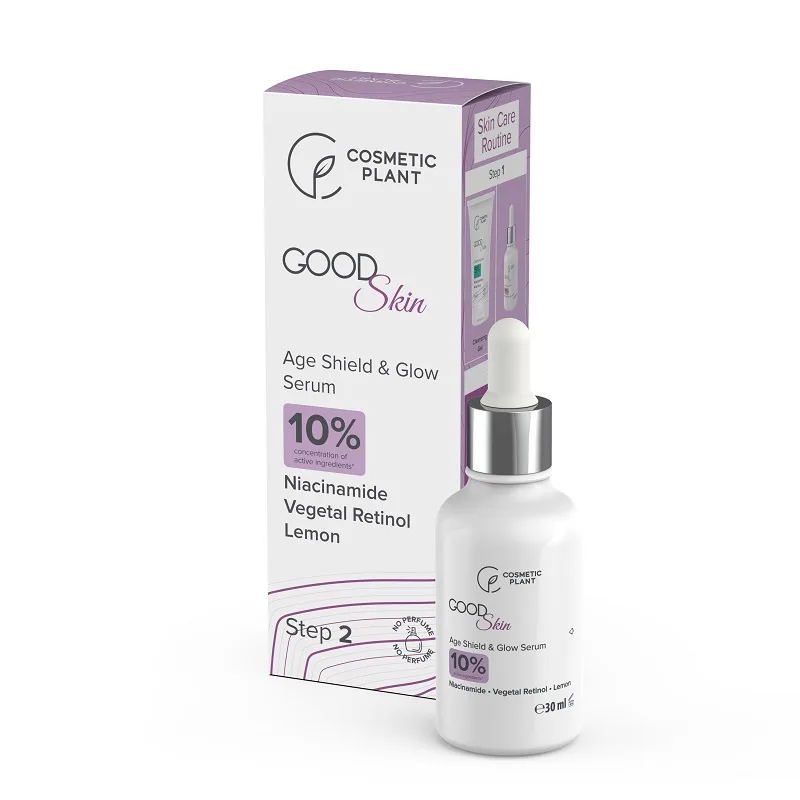 Ser antirid cu niacinamida retinol si extract de lamaie, 30ml, Cosmetic Plant — preț și oferte