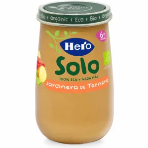 Meniu eco legume si vitel Solo pentru +6 luni, 190g, Hero Baby
