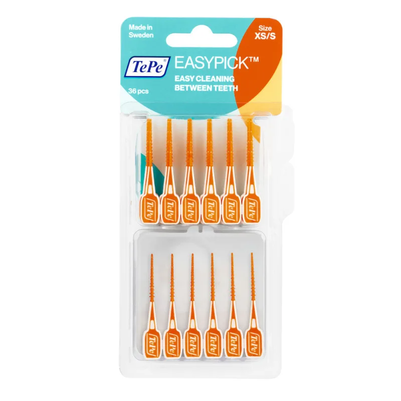 Scobitori interdentare Easy Pick Blister XS/S, 36 bucati, TePe — preț și oferte