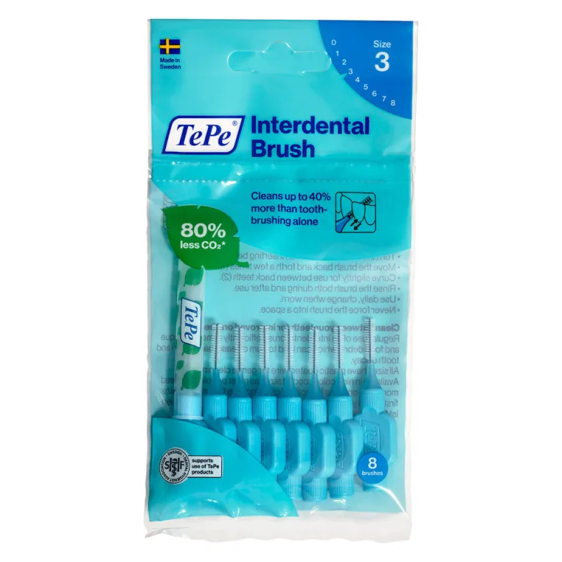 Set periute interdentare Original albastru, 8 bucati, TePe — preț și oferte