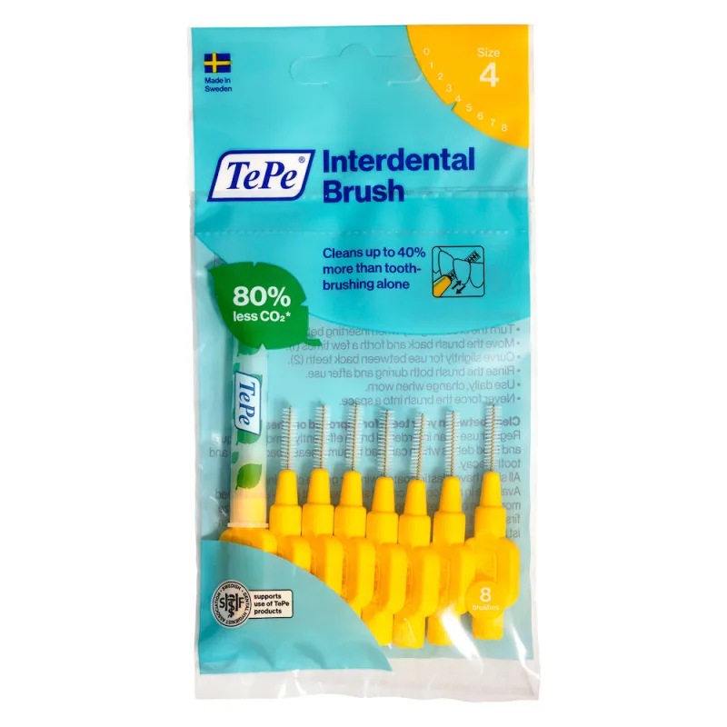 Set periute interdentare Original galben, 8 bucati, TePe — preț și oferte