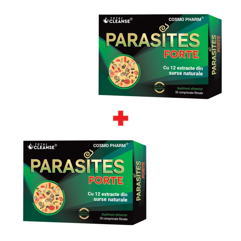 Pachet Parasites Forte, 30 + 30 comprimate filmate, Cosmopharm — preț și oferte