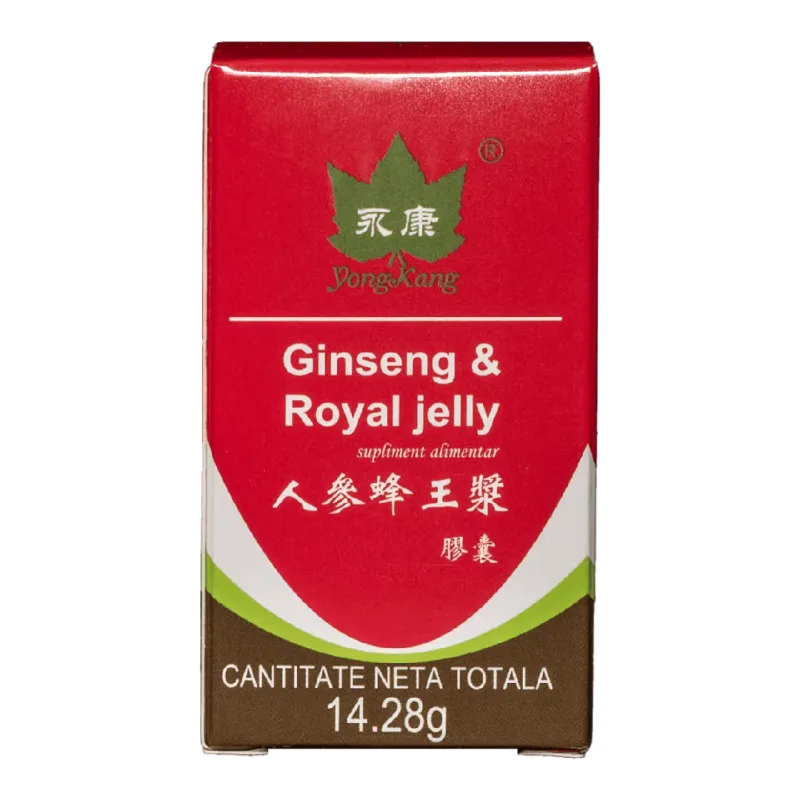 Ginseng + Royal Jelly, 30 capsule, Yong Kang YONG KANG INTERNATIONAL — preț și oferte