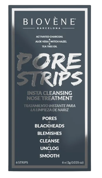 Plasturi curatare puncte negre Pore Strips, 6 bucati, Biovene — preț și oferte