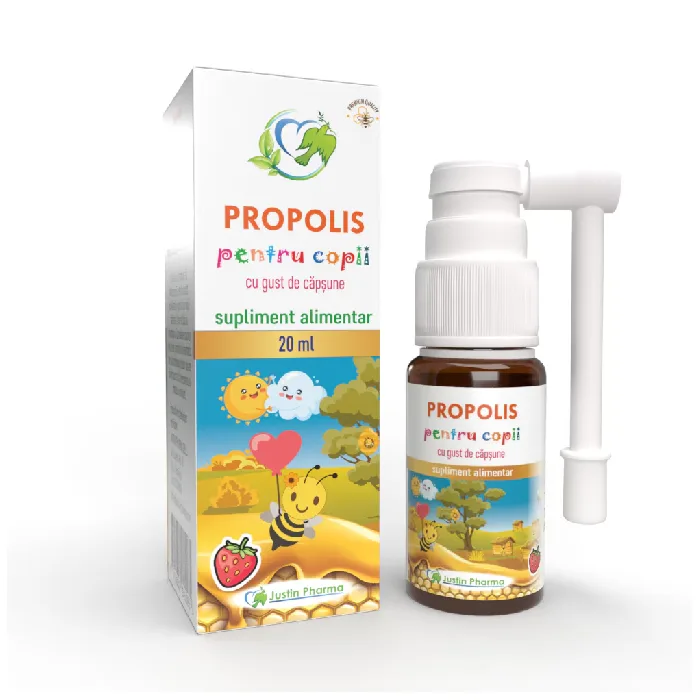Propolis pentru copii 20 ml, spray gat, Justin pharma — preț și oferte